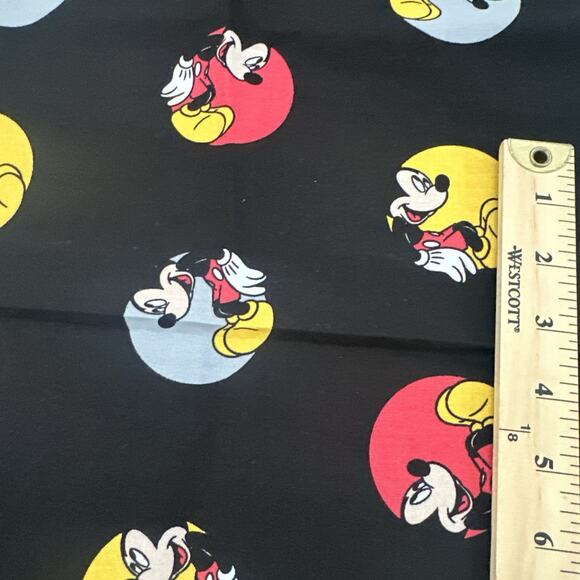 Mickey Mouse in Dots Disney Springs Creative Products fabric Black 12.5x44" - Picture 4 of 6